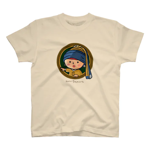 なりきりのんつ（真珠の耳飾りの少女） スタンダードTシャツ