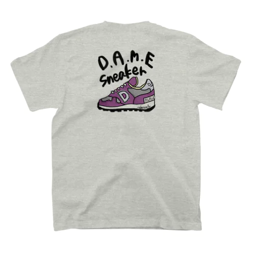 DAME SNEAKER バックプリント スタンダードTシャツ