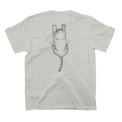 着ると背中に猫がしがみつく Regular Fit T-Shirt