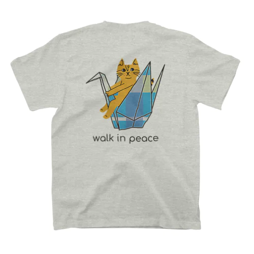トラネコしまお、平和を願う Regular Fit T-Shirt