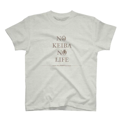 茶字　NO KEIBA NO LIFE Regular Fit T-Shirt