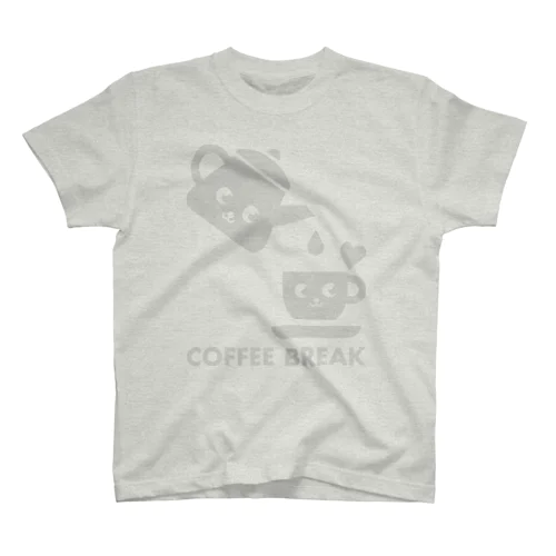 Coffee Break（Gray） Regular Fit T-Shirt