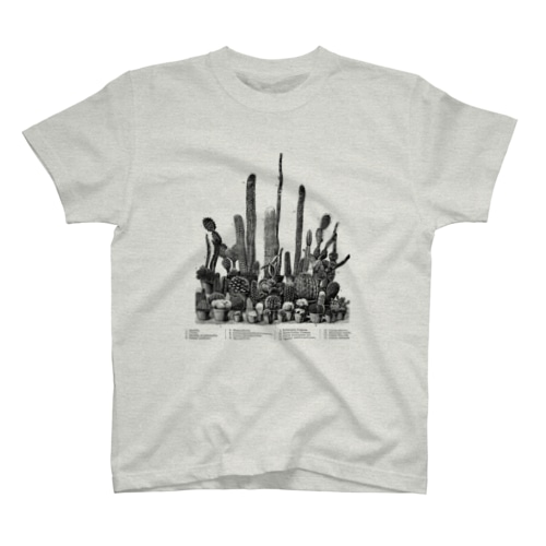 たくさんのサボテン＜アンティーク・イラスト＞ Regular Fit T-Shirt