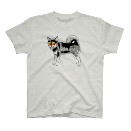 グラサン黒柴 Regular Fit T-Shirt