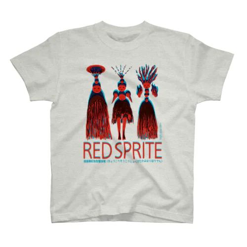超高層紅色型雷放電（レッドスプライト） Regular Fit T-Shirt