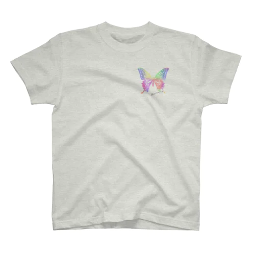 Butterfly(透過・ワンポイント) Regular Fit T-Shirt