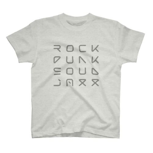 UFO文字　ROCK-FUNK-SOUL-JAZZ スタンダードTシャツ