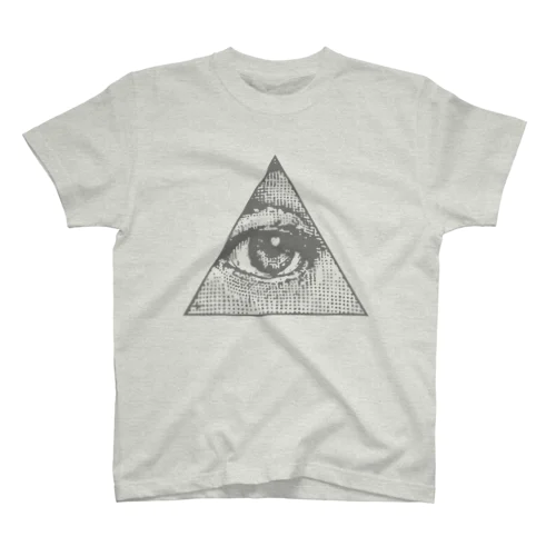 Illuminati eye triangle (gry) スタンダードTシャツ