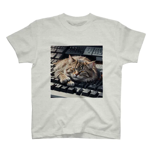 猫とキーボード スタンダードTシャツ