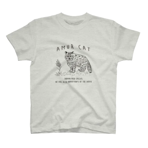 ツシマヤマネコ・絶滅危惧種シリーズ Regular Fit T-Shirt