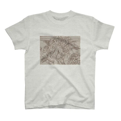 すやすやダックス（横）　CONYandNYNA Regular Fit T-Shirt