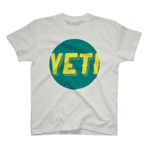 Yeti meets girl (green) スタンダードTシャツ