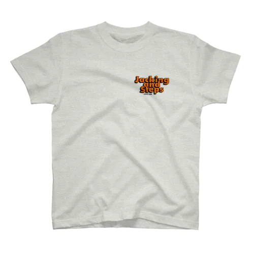 JACKING AND STEPS Orange Regular Fit T-Shirt