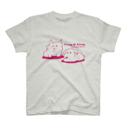 ウランとアトム（ピンク） スタンダードTシャツ