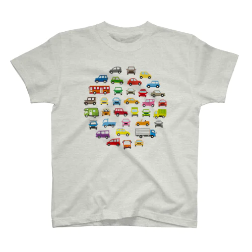 色んな車白フチVer Regular Fit T-Shirt