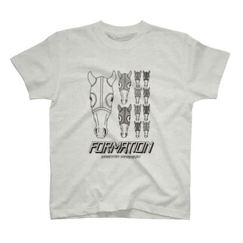 フォーメーション当たれ（BLACK LINE） スタンダードTシャツ