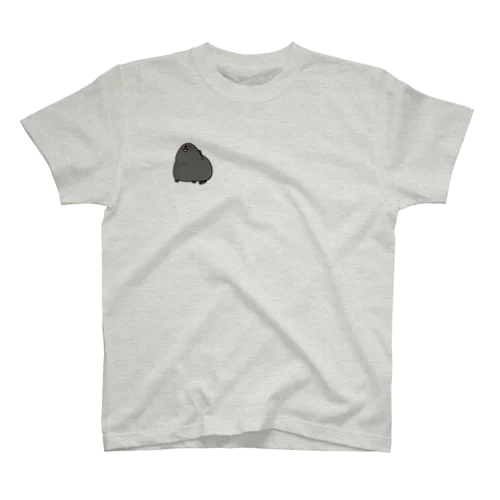 つよいぽぽ黒モルモットちゃん Regular Fit T-Shirt