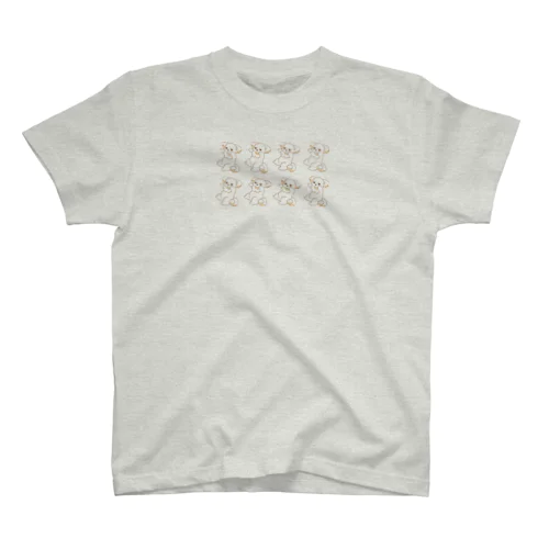 いぬはぴ（整列） スタンダードTシャツ