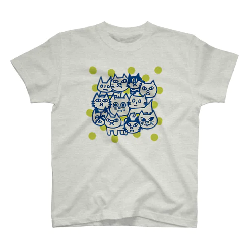 猫集合柄 スタンダードTシャツ