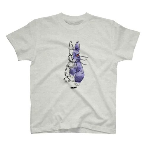 両手で描いたウサギ  Tシャツ 티셔츠