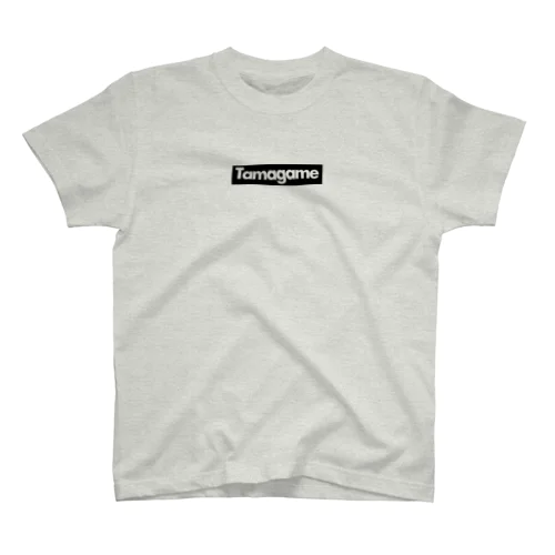 tamagameボックスロゴ黒 スタンダードTシャツ