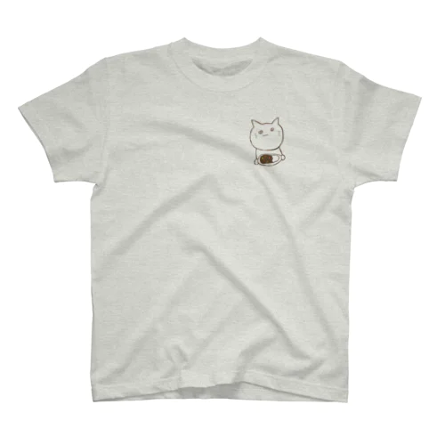 家カレーを食べさせる猫 スタンダードTシャツ