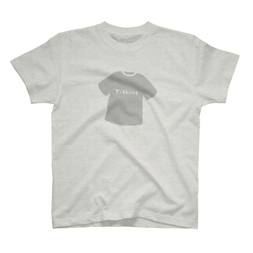 Tシャツ柄のTシャツ【線なし】【グレー】【でかい】【T-shirt】 Regular Fit T-Shirt