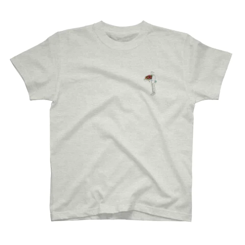 rose(red).black_point スタンダードTシャツ