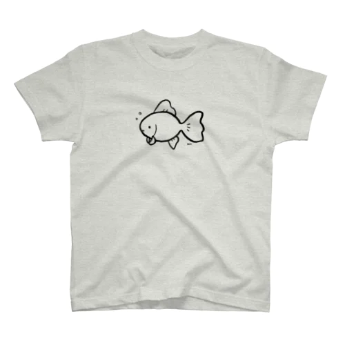 線画のきんぎょ Regular Fit T-Shirt