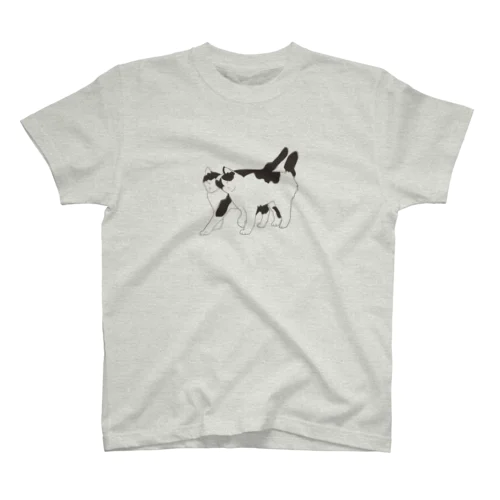 猫と猫(透過) スタンダードTシャツ