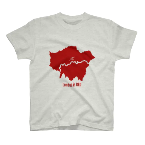 London is RED Regular Fit T-Shirt