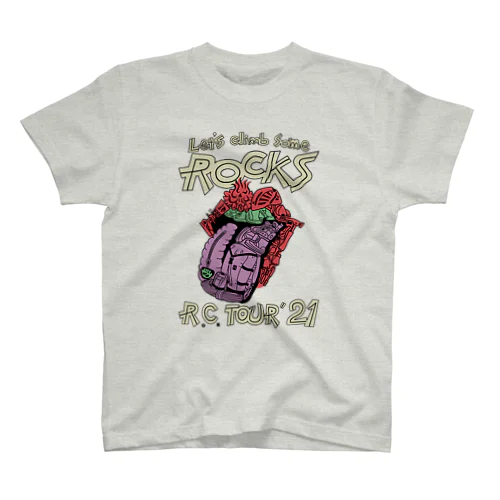 ROCK 赤 スタンダードTシャツ