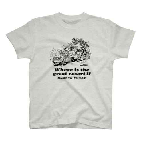 SUNDAY SUNDY CAR TRIP スタンダードTシャツ