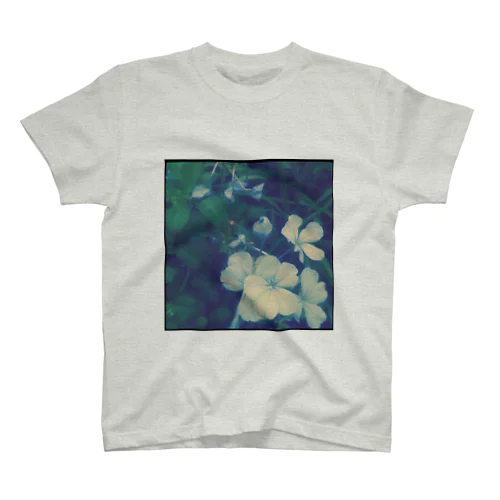 blue flower Regular Fit T-Shirt