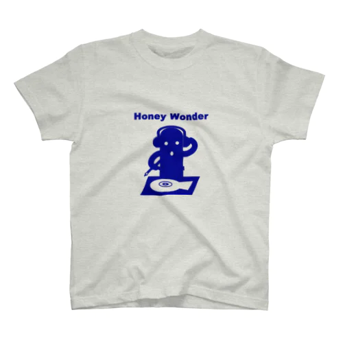 Honey Wonder DJはにわ　ブルー Regular Fit T-Shirt
