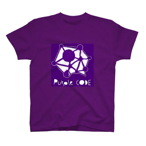 Purple  Code 手描きロゴ スタンダードTシャツ