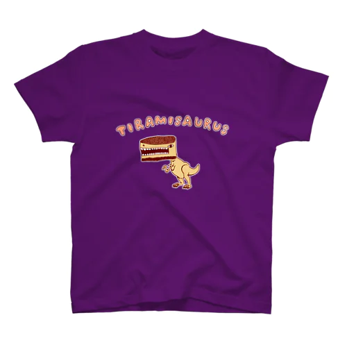ユーモアデザイン「ティラミサウルス」 Regular Fit T-Shirt