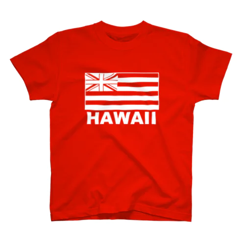 HAWAII FLAG WHITE Regular Fit T-Shirt