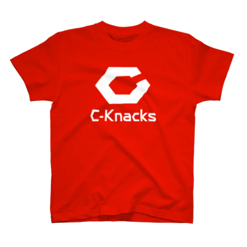 C-Knacks Logo / White Regular Fit T-Shirt