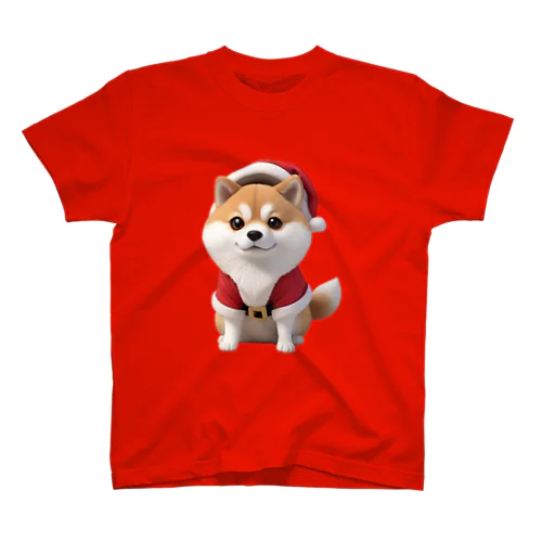 芝犬サンタ④ スタンダードTシャツ