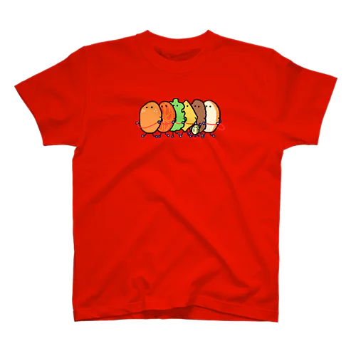 電車ごっこハンバーガー 티셔츠