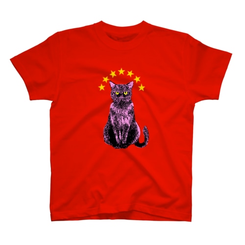 黒猫のヴィヴィ Regular Fit T-Shirt