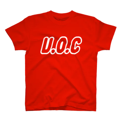 v.o.c white logo Regular Fit T-Shirt