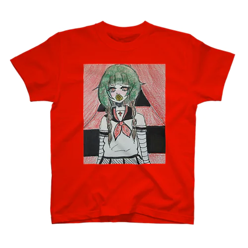 セーラー少女と華 スタンダードTシャツ