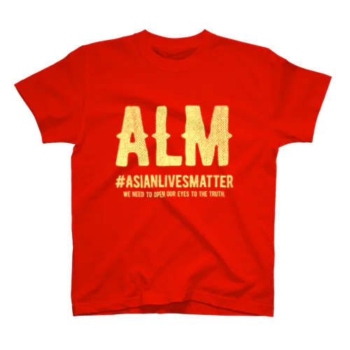 Asian Lives Matter。 黄 スタンダードTシャツ