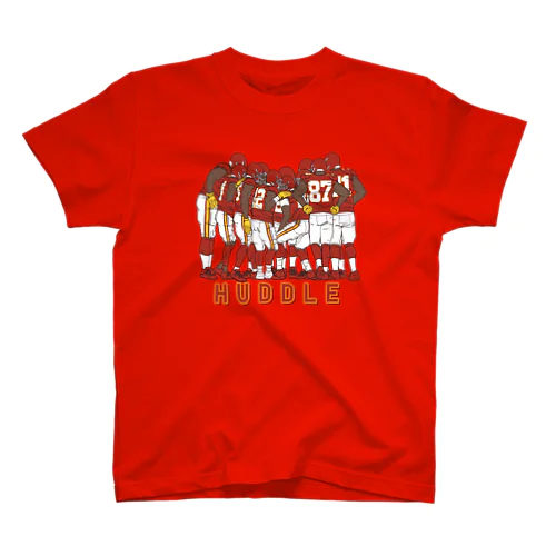 HUDDLE赤 Regular Fit T-Shirt