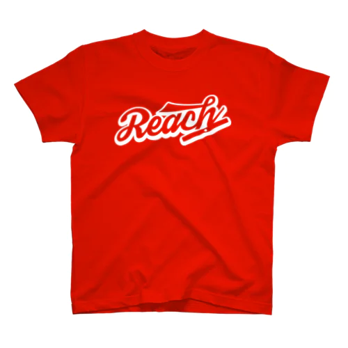 〈麻雀〉Reach with 千点棒（白ヌキ） Regular Fit T-Shirt
