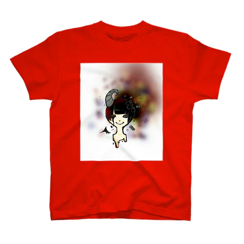 アトモス-Red- Regular Fit T-Shirt