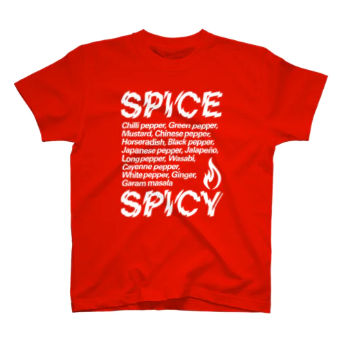 SPICE SPICY（White） スタンダードTシャツ