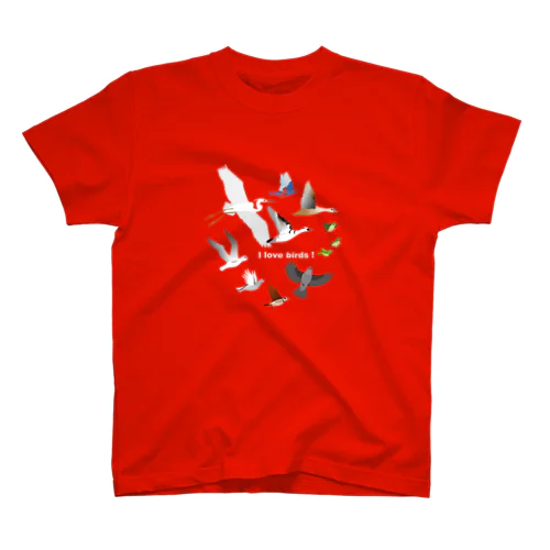 I love birds D 大   Regular Fit T-Shirt